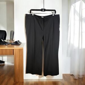Chico's Size 3.5R Women's 18R Black So Slimming Straight Leg Trouser Dress Pants